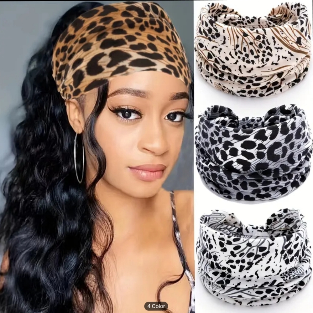 Cheetah Print Headband - Picture 2 of 4
